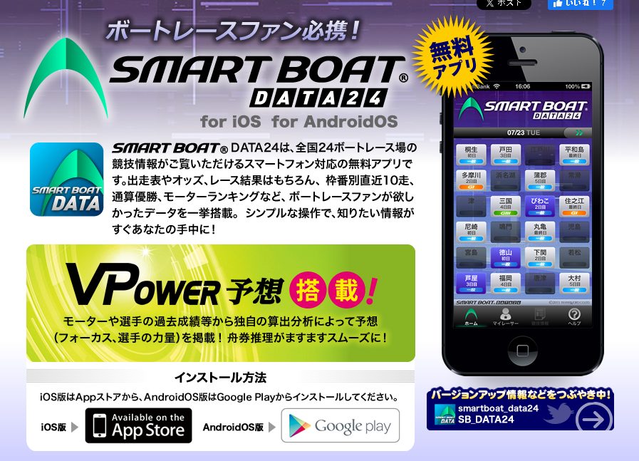 SMART BOAT DATA24の公式サイト画像