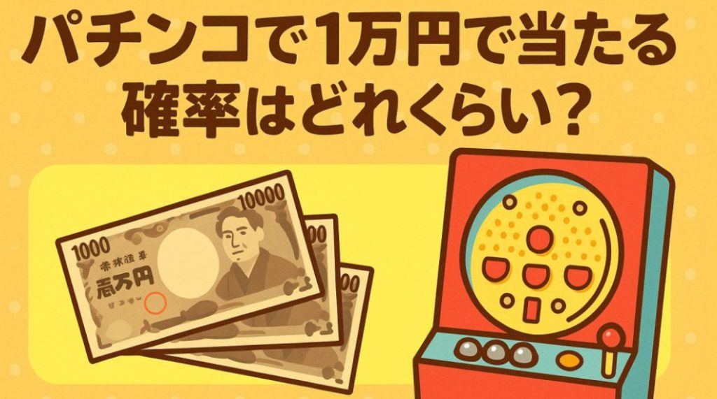 パチンコで1万円で当たる確率は